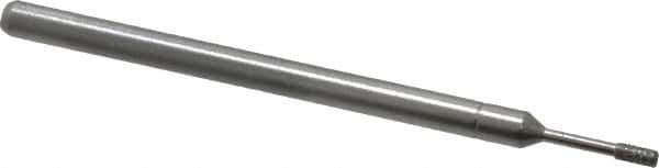 Made in USA - 1/8" Head Thickness Diamond (Abrasive) Grinding Pin - 1/8" Shank Diam Fine Grade, 120 Grit - Apex Tool & Supply