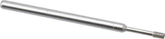 Made in USA - 0.157" Head Thickness Diamond (Abrasive) Grinding Pin - 1/8" Shank Diam Fine Grade, 120 Grit - Apex Tool & Supply