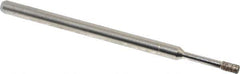 Made in USA - 0.157" Head Thickness CBN Grinding Pin - 1/8" Shank Diam Fine Grade, 120 Grit - Apex Tool & Supply