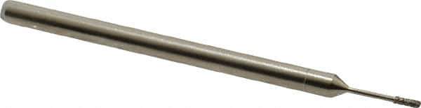 Made in USA - 0.157" Head Thickness CBN Grinding Pin - 1/8" Shank Diam Fine Grade, 120 Grit - Apex Tool & Supply