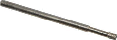 Made in USA - 0.109" Head Diam x 0.157" Head Thickness Diamond (Abrasive) Grinding Pin - 1/8" Shank Diam Fine Grade, 120 Grit - Apex Tool & Supply