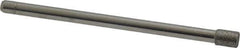 Made in USA - 0.157" Head Diam x 0.197" Head Thickness Diamond (Abrasive) Grinding Pin - 1/8" Shank Diam Fine Grade, 120 Grit - Apex Tool & Supply