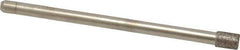 Made in USA - 0.157" Head Diam x 0.197" Head Thickness CBN Grinding Pin - 1/8" Shank Diam Fine Grade, 120 Grit - Apex Tool & Supply