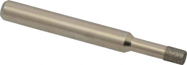 Made in USA - 0.177" Head Diam x 1/4" Head Thickness Diamond (Abrasive) Grinding Pin - 1/4" Shank Diam Coarse Grade - Apex Tool & Supply