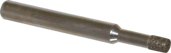 Made in USA - 0.177" Head Diam x 1/4" Head Thickness CBN Grinding Pin - 1/4" Shank Diam Fine Grade, 120 Grit - Apex Tool & Supply