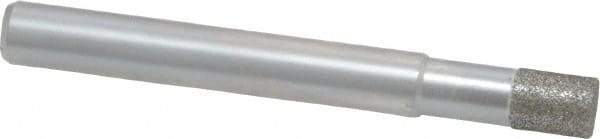 Made in USA - 1/4" Head Diam x 0.275" Head Thickness Diamond (Abrasive) Grinding Pin - 1/4" Shank Diam Fine Grade, 120 Grit - Apex Tool & Supply