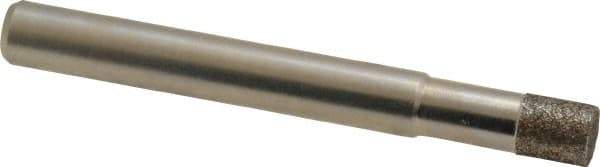 Made in USA - 1/4" Head Diam x 0.275" Head Thickness CBN Grinding Pin - 1/4" Shank Diam Fine Grade, 120 Grit - Apex Tool & Supply