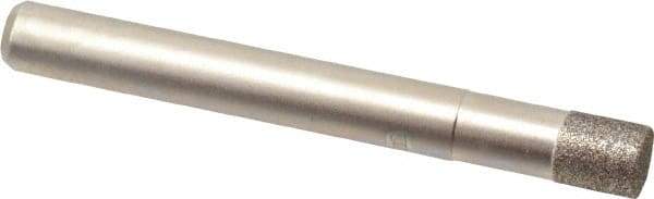 Made in USA - 1/4" Head Diam x 0.275" Head Thickness CBN Grinding Pin - 1/4" Shank Diam Fine Grade, 120 Grit - Apex Tool & Supply