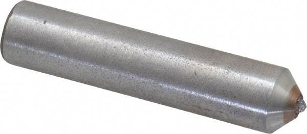 Made in USA - 1/4 Carat Single Point Diamond Dresser - 2" Long x 7/16" Shank Diam - Apex Tool & Supply