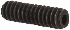 Value Collection - #4-40 UNC, 3/8" OAL, Knurled Cup Point Set Screw - Grade 8 Alloy Steel, 0.05" Key - Apex Tool & Supply