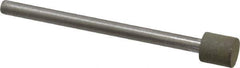 Made in USA - 1/4" Head Diam x 1/4" Head Thickness Diamond (Abrasive) Grinding Pin - 1/8" Shank Diam x 1-3/4" Shank Length, Very Fine Grade, 150 Grit - Apex Tool & Supply