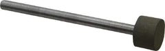 Made in USA - 3/8" Head Diam x 1/4" Head Thickness Diamond (Abrasive) Grinding Pin - 1/8" Shank Diam x 1-3/4" Shank Length, Very Fine Grade, 150 Grit - Apex Tool & Supply