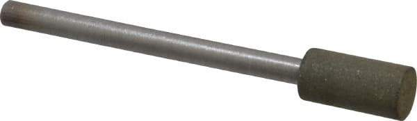 Made in USA - 1/4" Head Diam x 1/2" Head Thickness CBN Grinding Pin - 1/8" Shank Diam x 1-1/2" Shank Length, Very Fine Grade, 150 Grit - Apex Tool & Supply