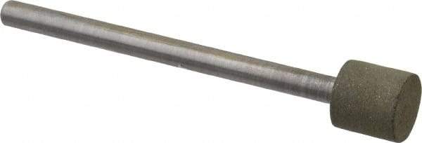 Made in USA - 0.312" Head Diam x 0.313" Head Thickness CBN Grinding Pin - 1/8" Shank Diam x 1.5625" Shank Length, Very Fine Grade, 150 Grit - Apex Tool & Supply