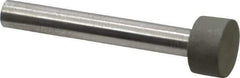 Made in USA - 1/2" Head Diam x 1/4" Head Thickness CBN Grinding Pin - 1/4" Shank Diam x 1-3/4" Shank Length, Very Fine Grade, 150 Grit - Apex Tool & Supply