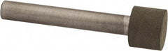 Made in USA - 1/2" Head Diam x 3/8" Head Thickness CBN Grinding Pin - 1/4" Shank Diam x 1-5/8" Shank Length, Very Fine Grade, 150 Grit - Apex Tool & Supply