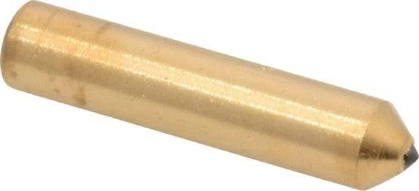 Norton - 1/4 Carat Single Point Diamond Dresser - 2" Long x 7/16" Shank Diam, Contains 1 Stone - Apex Tool & Supply