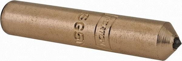Norton - 1/2 Carat Single Point Diamond Dresser - 2" Long x 3/8" Shank Diam, Contains 3 Stones - Apex Tool & Supply