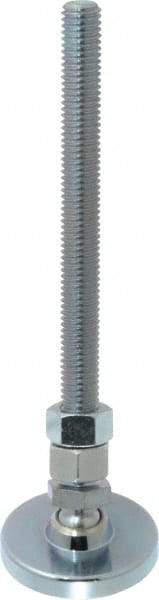 Gibraltar - 1/2-13 Bolt Thread, Studded Pivotal Stud Mount Leveling Pad & Mount - 3,500 Max Lb Capacity, 2" Base Diam - Apex Tool & Supply