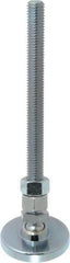 Gibraltar - 1/2-13 Bolt Thread, Studded Pivotal Stud Mount Leveling Pad & Mount - 3,500 Max Lb Capacity, 2" Base Diam - Apex Tool & Supply