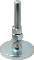 Gibraltar - 1/2-13 Bolt Thread, Studded Pivotal Stud Mount Leveling Pad & Mount - 3,500 Max Lb Capacity, 2-1/2" Base Diam - Apex Tool & Supply