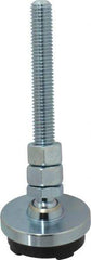 Gibraltar - 1/2-13 Bolt Thread, Studded Pivotal Stud Mount Leveling Pad & Mount - 3,000 Max Lb Capacity, 2" Base Diam - Apex Tool & Supply