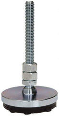 Gibraltar - 1/2-13 Bolt Thread, Studded Pivotal Stud Mount Leveling Pad & Mount - 3,000 Max Lb Capacity, 3" Base Diam - Apex Tool & Supply