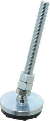 Gibraltar - 5/8-11 Bolt Thread, Studded Pivotal Stud Mount Leveling Pad & Mount - 4,500 Max Lb Capacity, 3" Base Diam - Apex Tool & Supply