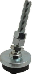 Gibraltar - 1/2-13 Bolt Thread, Studded Pivotal Stud Mount Leveling Pad & Mount - 3,500 Max Lb Capacity, 2" Base Diam - Apex Tool & Supply