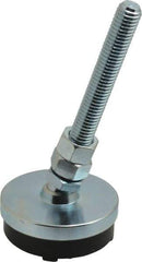 Gibraltar - 1/2-13 Bolt Thread, Studded Pivotal Stud Mount Leveling Pad & Mount - 3,500 Max Lb Capacity, 2-1/2" Base Diam - Apex Tool & Supply