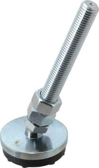 Gibraltar - 3/4-10 Bolt Thread, Studded Pivotal Stud Mount Leveling Pad & Mount - 6,000 Max Lb Capacity, 3" Base Diam - Apex Tool & Supply