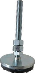 Gibraltar - 3/4-10 Bolt Thread, Studded Pivotal Stud Mount Leveling Pad & Mount - 6,000 Max Lb Capacity, 4" Base Diam - Apex Tool & Supply