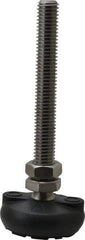 Gibraltar - 1/2-13 Bolt Thread, Studded Pivotal Stud Mount Leveling Pad & Mount - 4,000 Max Lb Capacity, 2" Base Diam - Apex Tool & Supply