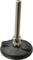 Gibraltar - 1/2-13 Bolt Thread, Studded Pivotal Stud Mount Leveling Pad & Mount - 5,000 Max Lb Capacity, 3" Base Diam - Apex Tool & Supply