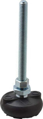 Gibraltar - 3/8-16 Bolt Thread, Studded Pivotal Stud Mount Leveling Pad & Mount - 4,000 Max Lb Capacity, 2" Base Diam - Apex Tool & Supply