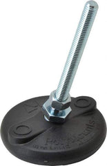 Gibraltar - 3/8-16 Bolt Thread, Studded Pivotal Stud Mount Leveling Pad & Mount - 5,000 Max Lb Capacity, 3" Base Diam - Apex Tool & Supply
