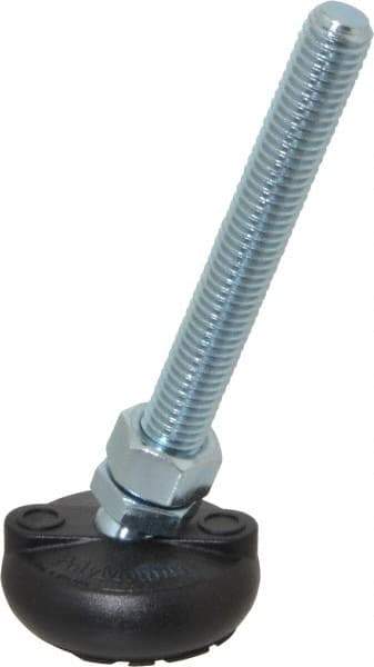 Gibraltar - 1/2-13 Bolt Thread, Studded Pivotal Stud Mount Leveling Pad & Mount - 4,000 Max Lb Capacity, 2" Base Diam - Apex Tool & Supply