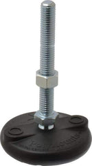 Gibraltar - 1/2-13 Bolt Thread, Studded Pivotal Stud Mount Leveling Pad & Mount - 5,000 Max Lb Capacity, 3" Base Diam - Apex Tool & Supply