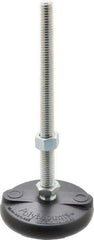 Gibraltar - 1/2-13 Bolt Thread, Studded Pivotal Stud Mount Leveling Pad & Mount - 5,000 Max Lb Capacity, 3" Base Diam - Apex Tool & Supply
