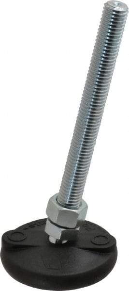 Gibraltar - 5/8-11 Bolt Thread, Studded Pivotal Stud Mount Leveling Pad & Mount - 5,000 Max Lb Capacity, 3" Base Diam - Apex Tool & Supply