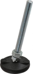 Gibraltar - 5/8-11 Bolt Thread, Studded Pivotal Stud Mount Leveling Pad & Mount - 5,000 Max Lb Capacity, 3" Base Diam - Apex Tool & Supply