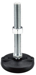 Gibraltar - 3/4-10 Bolt Thread, Studded Pivotal Stud Mount Leveling Pad & Mount - 5,000 Max Lb Capacity, 3" Base Diam - Apex Tool & Supply