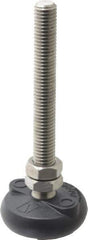 Gibraltar - 1/2-13 Bolt Thread, Studded Pivotal Stud Mount Leveling Pad & Mount - 4,000 Max Lb Capacity, 2" Base Diam - Apex Tool & Supply