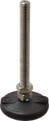 Gibraltar - 5/8-11 Bolt Thread, Studded Pivotal Stud Mount Leveling Pad & Mount - 5,000 Max Lb Capacity, 3" Base Diam - Apex Tool & Supply
