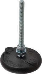Gibraltar - 3/8-16 Bolt Thread, Studded Pivotal Stud Mount Leveling Pad & Mount - 5,000 Max Lb Capacity, 3" Base Diam - Apex Tool & Supply