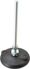Gibraltar - 3/8-16 Bolt Thread, Studded Pivotal Stud Mount Leveling Pad & Mount - 5,000 Max Lb Capacity, 3" Base Diam - Apex Tool & Supply