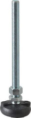 Gibraltar - 1/2-13 Bolt Thread, Studded Pivotal Stud Mount Leveling Pad & Mount - 4,000 Max Lb Capacity, 2" Base Diam - Apex Tool & Supply