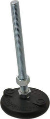 Gibraltar - 1/2-13 Bolt Thread, Studded Pivotal Stud Mount Leveling Pad & Mount - 5,000 Max Lb Capacity, 3" Base Diam - Apex Tool & Supply