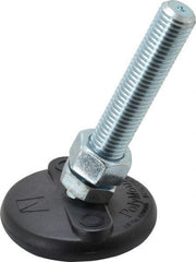 Gibraltar - 3/4-10 Bolt Thread, Studded Pivotal Stud Mount Leveling Pad & Mount - 5,000 Max Lb Capacity, 3" Base Diam - Apex Tool & Supply