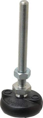 Gibraltar - M10 Bolt Thread, Studded Pivotal Stud Mount Leveling Pad & Mount - 1,818 Kg Capacity, 51mm Base Diam - Apex Tool & Supply